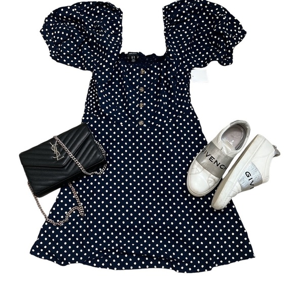 VERO Moda Nordstrom Polka Dot Square Neck Dress - Picture 11 of 13